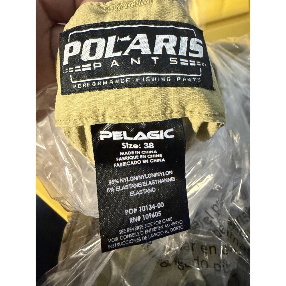 Pelagic Polaris Pants Men's 38 Khaki Performance Fishing‎ Nylon Cargo Outdoor - Picture 8 of 10